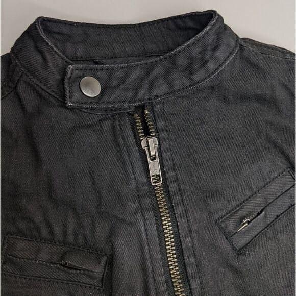 Art Class Black Zip Moto Jacket size XS - Picture 4 of 8